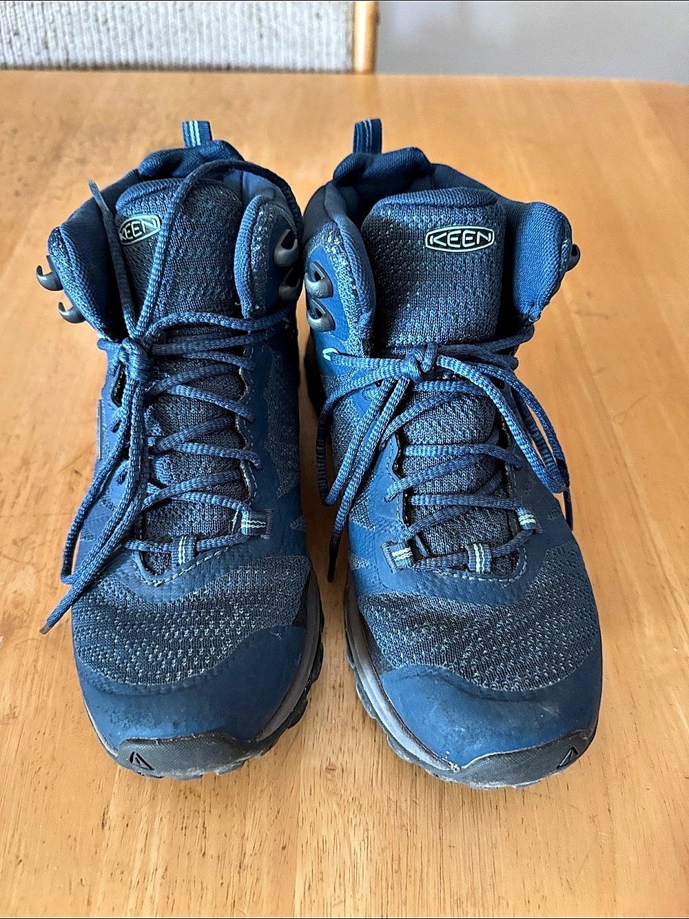 KEEN Targhee III Mid Waterproof Hiking Boot Boots US 6.5 W Blue & Black